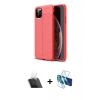 MARSİLYAN™- iPhone 11 Pro Max Kılıf Doruk Klasik Özel Seri - Siyah 3D Antistatik Seramik Nano Ekran Koruyucu + Kamera Lens Koruma Cam - SF