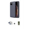 MARSİLYAN™- iPhone 11 Pro Max Kılıf Doruk Klasik Özel Seri - Siyah Joko Magic 5D Hayalet Cam + Pers Alüminyum Kamera Lens - LT
