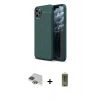 MARSİLYAN™- iPhone 11 Pro Max Kılıf Doruk Klasik Özel Seri - Siyah Joko Magic 5D Hayalet Cam + Pers Alüminyum Kamera Lens - YL