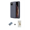 MARSİLYAN™- iPhone 11 Pro Max Kılıf Doruk Klasik Özel Seri - Siyah Mat Seramik Nano Ekran Koruyucu + Shine Kamera Lens Koruma Cam - GS