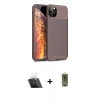 MARSİLYAN™- iPhone 11 Pro Max Kılıf Eksen Form Prime - Siyah Joko Magic 5D Hayalet Cam + Kamera Lens Koruma Cam - SF