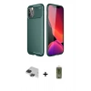 MARSİLYAN™- iPhone 11 Pro Max Kılıf Eksen Form Prime - Siyah Joko Magic 5D Hayalet Cam + Pers Alüminyum Kamera Lens - SH