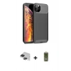 MARSİLYAN™- iPhone 11 Pro Max Kılıf Eksen Form Prime - Siyah Joko Magic 5D Hayalet Cam + Pers Alüminyum Kamera Lens - SH