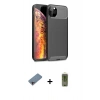 MARSİLYAN™- iPhone 11 Pro Max Kılıf Eksen Form Prime - Siyah Joko Magic 5D Hayalet Cam + Shine Kamera Lens Koruma Cam - PE