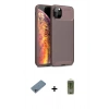 MARSİLYAN™- iPhone 11 Pro Max Kılıf Eksen Form Prime - Siyah Joko Magic 5D Hayalet Cam + Shine Kamera Lens Koruma Cam - SABE
