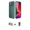 MARSİLYAN™- iPhone 11 Pro Max Kılıf Eksen Form Prime - Siyah Joko Magic 5D Hayalet Cam + Rainbow Kamera Lens Koruma Cam - YL