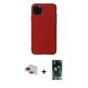 MARSİLYAN™- iPhone 11 Pro Max Kılıf Kozmos Yansıma Özel Seri - Şeffaf 360 Full Body Arka Koruyucu + Pers Alüminyum Kamera Lens - KI