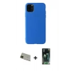 MARSİLYAN™- iPhone 11 Pro Max Kılıf Kozmos Yansıma Özel Seri - Şeffaf 360 Full Body Arka Koruyucu + Rainbow Kamera Lens Koruma Cam - YL