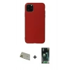 MARSİLYAN™- iPhone 11 Pro Max Kılıf Kozmos Yansıma Özel Seri - Şeffaf 360 Full Body Arka Koruyucu + Rainbow Kamera Lens Koruma Cam - GD