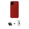 MARSİLYAN™- iPhone 11 Pro Max Kılıf Kozmos Yansıma Özel Seri - Şeffaf Pasifik Cam Ekran Koruyucu + Kamera Lens Koruma Cam - SF