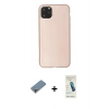 MARSİLYAN™- iPhone 11 Pro Max Kılıf Kozmos Yansıma Özel Seri - Şeffaf Pasifik Cam Ekran Koruyucu + Metal Kamera Lens Koruma Cam - MR