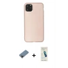 MARSİLYAN™- iPhone 11 Pro Max Kılıf Kozmos Yansıma Özel Seri - Şeffaf Pasifik Cam Ekran Koruyucu + Metal Kamera Lens Koruma Cam - SH