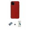 MARSİLYAN™- iPhone 11 Pro Max Kılıf Kozmos Yansıma Özel Seri - Şeffaf Pasifik Cam Ekran Koruyucu + Metal Kamera Lens Koruma Cam - SH