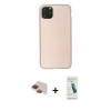 MARSİLYAN™- iPhone 11 Pro Max Kılıf Kozmos Yansıma Özel Seri - Şeffaf Pasifik Cam Ekran Koruyucu + Pers Alüminyum Kamera Lens - KI