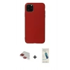 MARSİLYAN™- iPhone 11 Pro Max Kılıf Kozmos Yansıma Özel Seri - Şeffaf Pasifik Cam Ekran Koruyucu + Pers Alüminyum Kamera Lens - KI