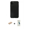 MARSİLYAN™- iPhone 11 Pro Max Kılıf Kozmos Yansıma Özel Seri - Şeffaf Pasifik Cam Ekran Koruyucu + Renkli Kamera Lens Koruma Cam - PE