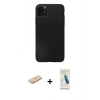 MARSİLYAN™- iPhone 11 Pro Max Kılıf Kozmos Yansıma Özel Seri - Şeffaf Pasifik Cam Ekran Koruyucu + Renkli Kamera Lens Koruma Cam - MI