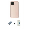 MARSİLYAN™- iPhone 11 Pro Max Kılıf Kozmos Yansıma Özel Seri - Şeffaf Pasifik Cam Ekran Koruyucu + Shine Kamera Lens Koruma Cam - GS
