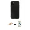 MARSİLYAN™- iPhone 11 Pro Max Kılıf Kozmos Yansıma Özel Seri - Şeffaf Pasifik Cam Ekran Koruyucu + Renkli Kamera Lens Koruma Cam - TU