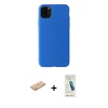 MARSİLYAN™- iPhone 11 Pro Max Kılıf Kozmos Yansıma Özel Seri - Şeffaf Pasifik Cam Ekran Koruyucu + Renkli Kamera Lens Koruma Cam - TU