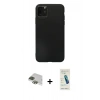 MARSİLYAN™- iPhone 11 Pro Max Kılıf Kozmos Yansıma Özel Seri - Şeffaf Pasifik Cam Ekran Koruyucu + Pers Alüminyum Kamera Lens - YL