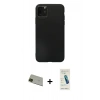 MARSİLYAN™- iPhone 11 Pro Max Kılıf Kozmos Yansıma Özel Seri - Şeffaf Pasifik Cam Ekran Koruyucu + Rainbow Kamera Lens Koruma Cam - YL