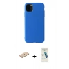MARSİLYAN™- iPhone 11 Pro Max Kılıf Kozmos Yansıma Özel Seri - Şeffaf Pasifik Cam Ekran Koruyucu + Renkli Kamera Lens Koruma Cam - YL