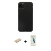 MARSİLYAN™- iPhone 11 Pro Max Kılıf Kozmos Yansıma Özel Seri - Şeffaf Pasifik Cam Ekran Koruyucu + Renkli Kamera Lens Koruma Cam - YL