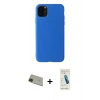 MARSİLYAN™- iPhone 11 Pro Max Kılıf Kozmos Yansıma Özel Seri - Şeffaf Pasifik Cam Ekran Koruyucu + Rainbow Kamera Lens Koruma Cam - YL