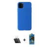MARSİLYAN™- iPhone 11 Pro Max Kılıf Kozmos Yansıma Özel Seri - Siyah 18D Cam Ekran Koruyucu + Şeffaf Kamera Lens Koruma Cam