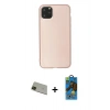MARSİLYAN™- iPhone 11 Pro Max Kılıf Kozmos Yansıma Özel Seri - Siyah 18D Cam Ekran Koruyucu + Rainbow Kamera Lens Koruma Cam - YL