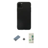 MARSİLYAN™- iPhone 11 Pro Max Kılıf Kozmos Yansıma Özel Seri - Siyah 20D Premium Cam Ekran Koruyucu + Metal Kamera Lens Koruma Cam - GS