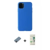MARSİLYAN™- iPhone 11 Pro Max Kılıf Kozmos Yansıma Özel Seri - Siyah 20D Premium Cam Ekran Koruyucu + Metal Kamera Lens Koruma Cam - SH