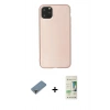 MARSİLYAN™- iPhone 11 Pro Max Kılıf Kozmos Yansıma Özel Seri - Siyah 20D Premium Cam Ekran Koruyucu + Metal Kamera Lens Koruma Cam - MR