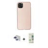MARSİLYAN™- iPhone 11 Pro Max Kılıf Kozmos Yansıma Özel Seri - Siyah 20D Premium Cam Ekran Koruyucu + Pers Alüminyum Kamera Lens - LT