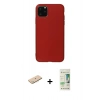 MARSİLYAN™- iPhone 11 Pro Max Kılıf Kozmos Yansıma Özel Seri - Siyah 20D Premium Cam Ekran Koruyucu + Renkli Kamera Lens Koruma Cam - MI