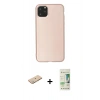 MARSİLYAN™- iPhone 11 Pro Max Kılıf Kozmos Yansıma Özel Seri - Siyah 20D Premium Cam Ekran Koruyucu + Renkli Kamera Lens Koruma Cam - YL