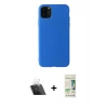 MARSİLYAN™- iPhone 11 Pro Max Kılıf Kozmos Yansıma Özel Seri - Siyah 20D Premium Cam Ekran Koruyucu + Şeffaf Kamera Lens Koruma Cam