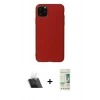 MARSİLYAN™- iPhone 11 Pro Max Kılıf Kozmos Yansıma Özel Seri - Siyah 20D Premium Cam Ekran Koruyucu + Şeffaf Kamera Lens Koruma Cam