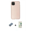 MARSİLYAN™- iPhone 11 Pro Max Kılıf Kozmos Yansıma Özel Seri - Siyah 20D Premium Cam Ekran Koruyucu + Shine Kamera Lens Koruma Cam - PE