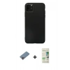 MARSİLYAN™- iPhone 11 Pro Max Kılıf Kozmos Yansıma Özel Seri - Siyah 20D Premium Cam Ekran Koruyucu + Shine Kamera Lens Koruma Cam - PE