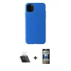 MARSİLYAN™- iPhone 11 Pro Max Kılıf Kozmos Yansıma Özel Seri - Siyah 34D Hayalet Izgaralı Cam + Kamera Lens Koruma Cam - SF