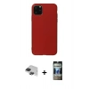 MARSİLYAN™- iPhone 11 Pro Max Kılıf Kozmos Yansıma Özel Seri - Siyah 34D Hayalet Izgaralı Cam + Pers Alüminyum Kamera Lens - SH