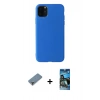 MARSİLYAN™- iPhone 11 Pro Max Kılıf Kozmos Yansıma Özel Seri - Siyah 34D Izgaralı Cam + Metal Kamera Lens Koruma Cam - AKYL
