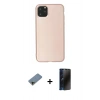 MARSİLYAN™- iPhone 11 Pro Max Kılıf Kozmos Yansıma Özel Seri - Siyah 3D Antistatik Hayalet Cam Ekran Koruyucu + Shine Kamera Lens Koruma Cam - GD