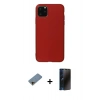 MARSİLYAN™- iPhone 11 Pro Max Kılıf Kozmos Yansıma Özel Seri - Siyah 3D Antistatik Hayalet Cam Ekran Koruyucu + Shine Kamera Lens Koruma Cam - GD