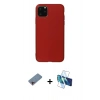 MARSİLYAN™- iPhone 11 Pro Max Kılıf Kozmos Yansıma Özel Seri - Siyah 3D Antistatik Seramik Nano Ekran Koruyucu + Shine Kamera Lens Koruma Cam - PE