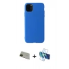 MARSİLYAN™- iPhone 11 Pro Max Kılıf Kozmos Yansıma Özel Seri - Siyah 3D Antistatik Seramik Nano Ekran Koruyucu + Rainbow Kamera Lens Koruma Cam - YL