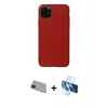 MARSİLYAN™- iPhone 11 Pro Max Kılıf Kozmos Yansıma Özel Seri - Siyah 3D Antistatik Seramik Nano Ekran Koruyucu + Rainbow Kamera Lens Koruma Cam - YL