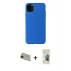 MARSİLYAN™- iPhone 11 Pro Max Kılıf Kozmos Yansıma Özel Seri - Siyah 6D Mat Seramik Hayalet Nano Ekran Koruyucu + Rainbow Kamera Lens Koruma Cam - YL